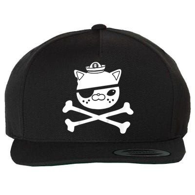 Kwazii Cute Funny Pirate Cat Wool Snapback Cap