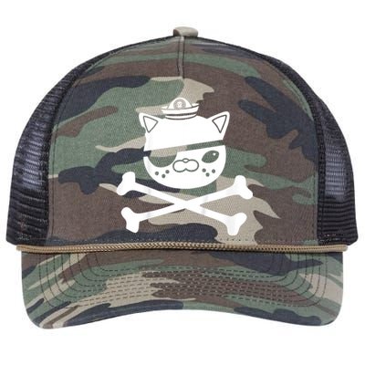 Kwazii Cute Funny Pirate Cat Retro Rope Trucker Hat Cap