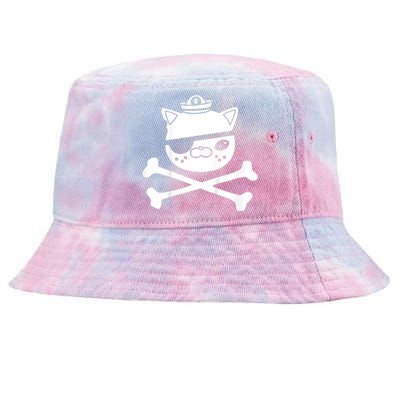 Kwazii Cute Funny Pirate Cat Tie-Dyed Bucket Hat