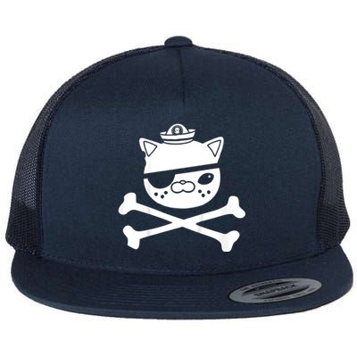 Kwazii Cute Funny Pirate Cat Flat Bill Trucker Hat