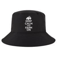 Keep Calm And Farm On Cool Comfort Performance Bucket Hat