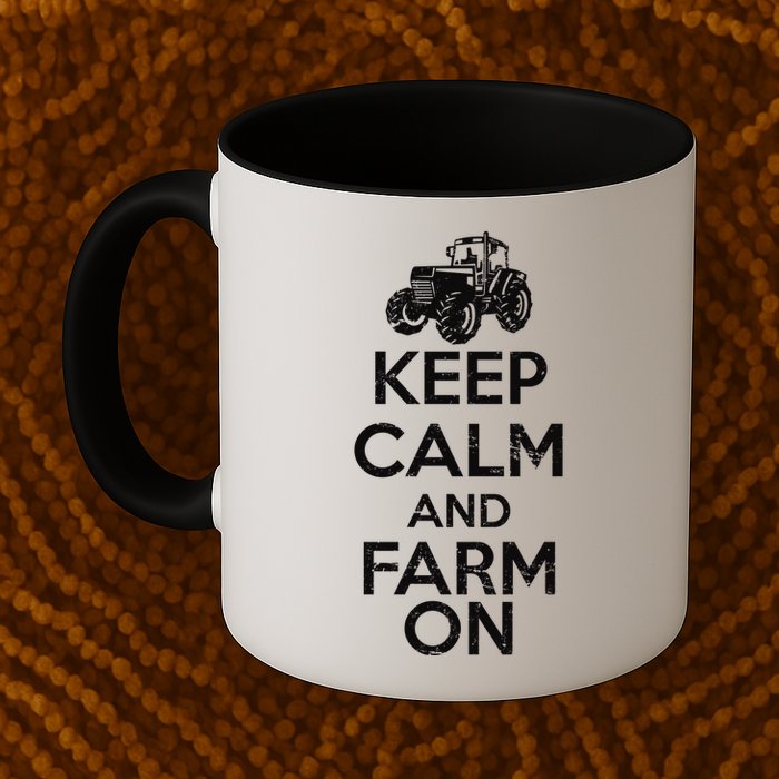 Keep Calm And Farm On Mug