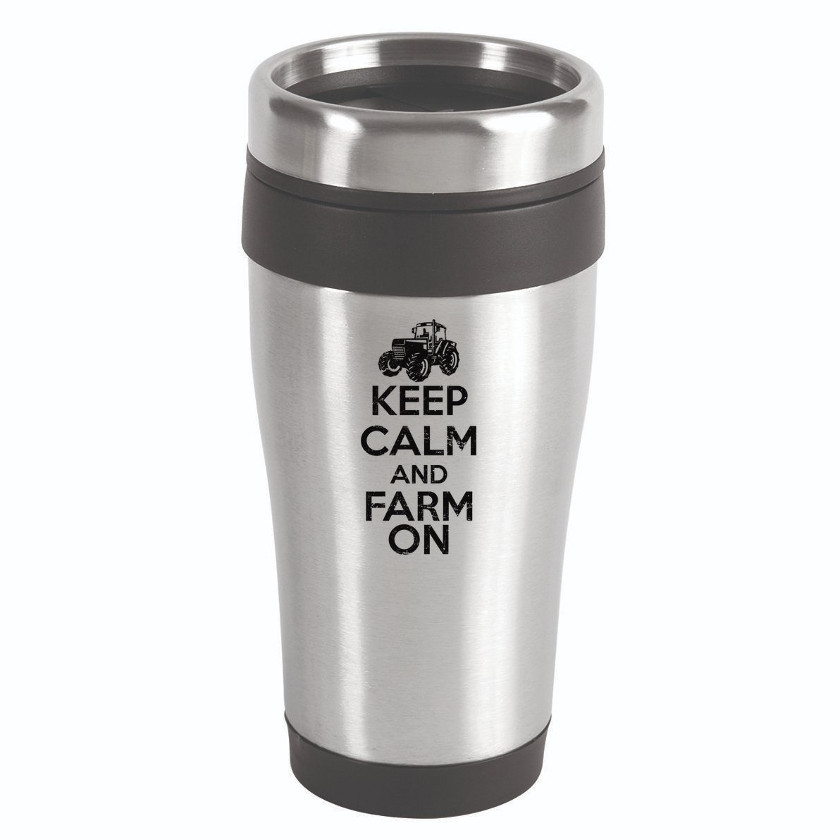 Keep Calm And Farm On 16oz Travel Tumbler