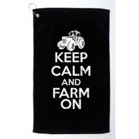 Keep Calm And Farm On Golf Towel