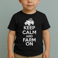 Keep Calm And Farm On Toddler T-Shirt