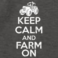 Keep Calm And Farm On Vector Backpack