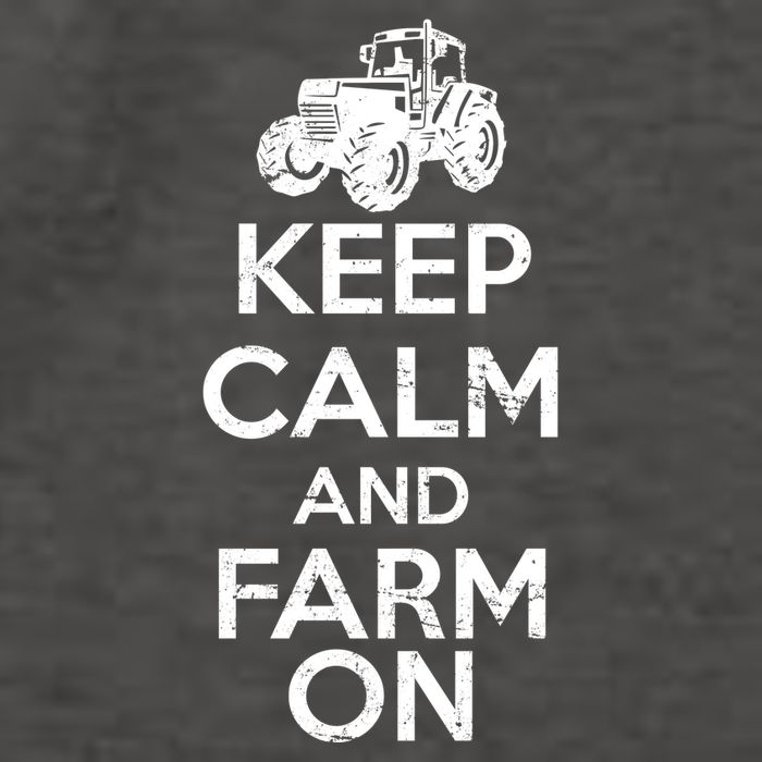 Keep Calm And Farm On Vector Backpack