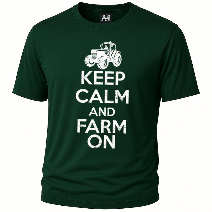Keep Calm And Farm On Performance Shirt