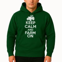 Keep Calm And Farm On Hoodie