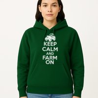 Keep Calm And Farm On Hoodie