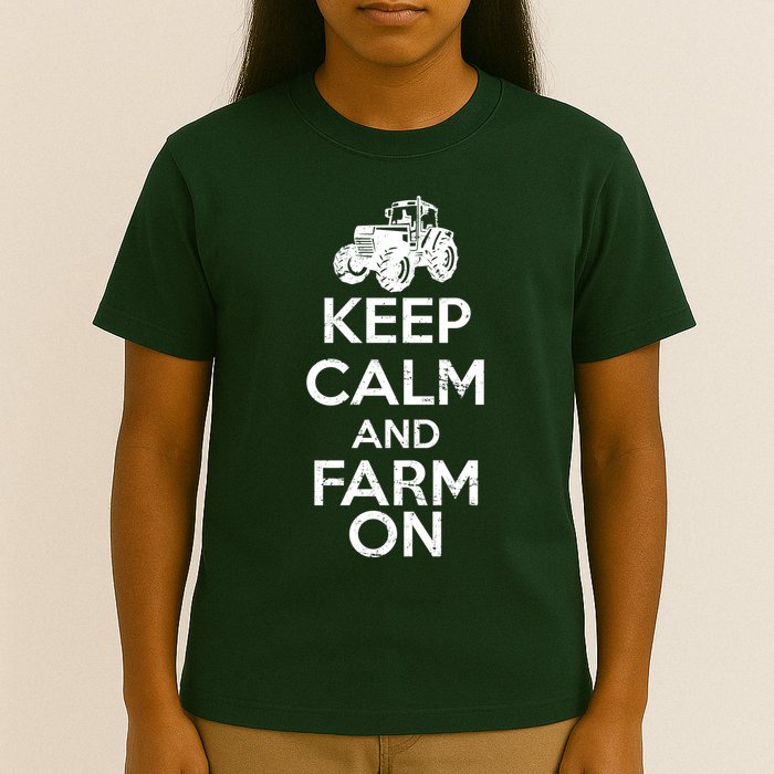 Keep Calm And Farm On T-Shirt