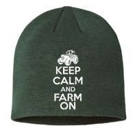 Keep Calm And Farm On Sustainable Beanie