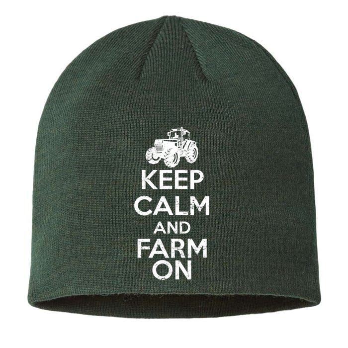 Keep Calm And Farm On Sustainable Beanie
