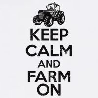 Keep Calm And Farm On Garment-Dyed Sweatshirt