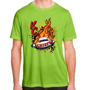 Kansas City Football Chiefs Final On Fire Adult ChromaSoft Performance T-Shirt