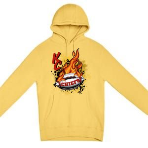 Kansas City Football Chiefs Final On Fire Premium Pullover Hoodie