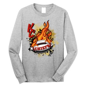 Kansas City Football Chiefs Final On Fire Long Sleeve Shirt