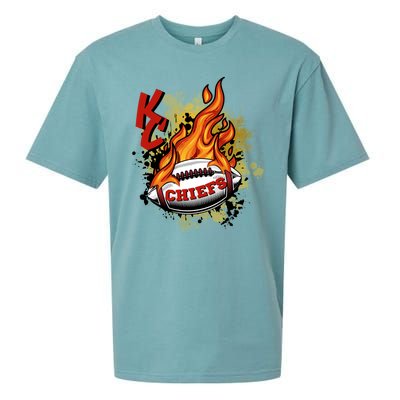 Kansas City Football Chiefs Final On Fire Sueded Cloud Jersey T-Shirt