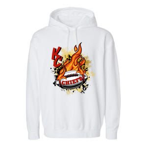 Kansas City Football Chiefs Final On Fire Garment-Dyed Fleece Hoodie