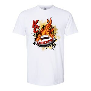 Kansas City Football Chiefs Final On Fire Softstyle CVC T-Shirt