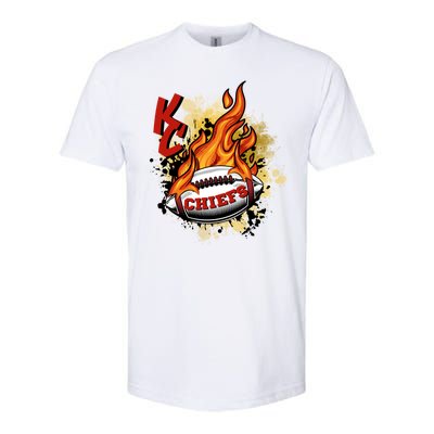 Kansas City Football Chiefs Final On Fire Softstyle® CVC T-Shirt