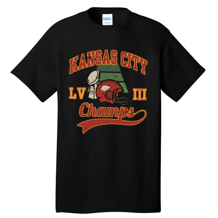 Kansas City Football Champions 2024 Tall T-Shirt