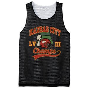 Kansas City Football Champions 2024 Mesh Reversible Basketball Jersey Tank