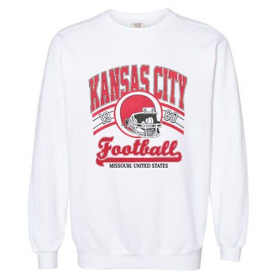 Kansas City Football Est 1960 Game Day Kansas City Football Team Garment-Dyed Sweatshirt