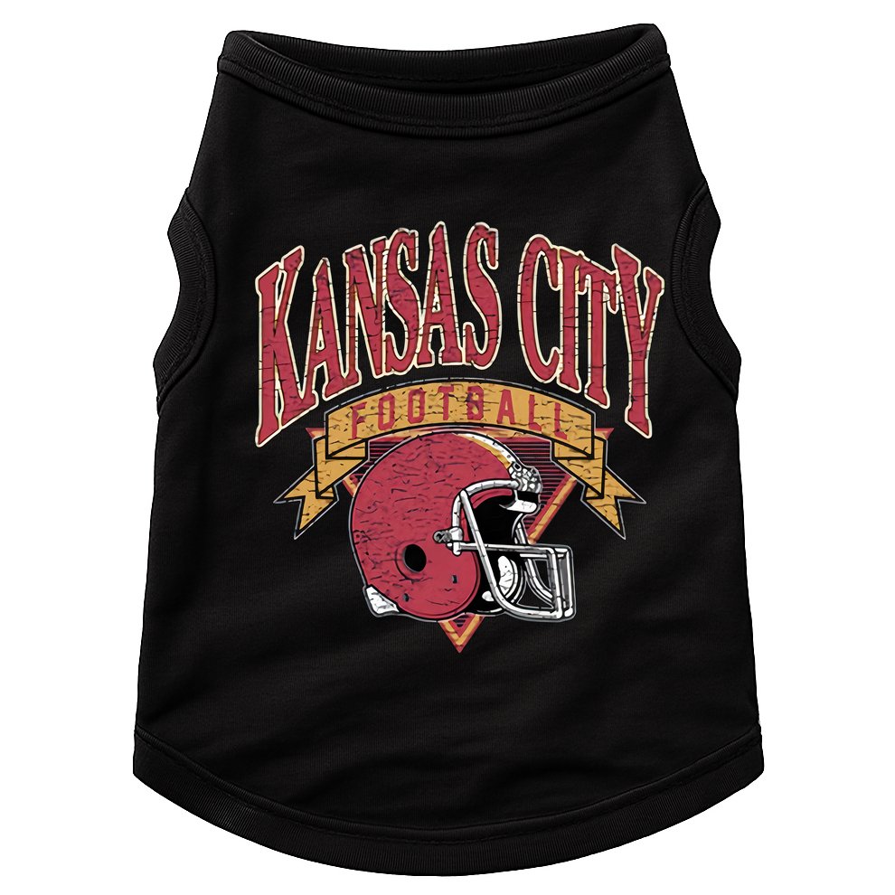 Kansas City Football Helmet Retro Game Day Kansas City Football Team Doggie Tank