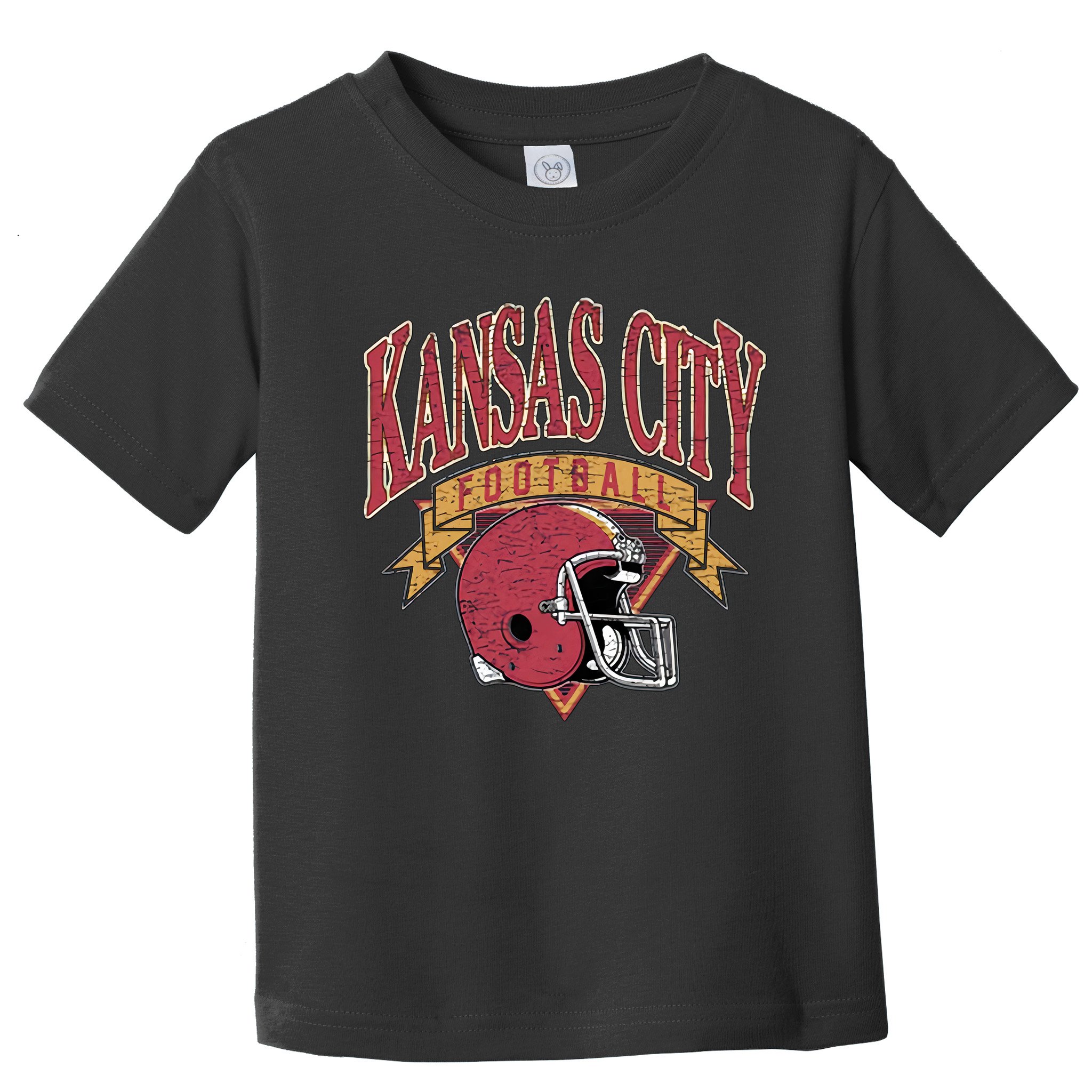Kansas City Football Helmet Retro Game Day Kansas City Football Team Toddler T-Shirt