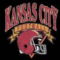 Kansas City Football Helmet Retro Game Day Kansas City Football Team Women's V-Neck T-Shirt