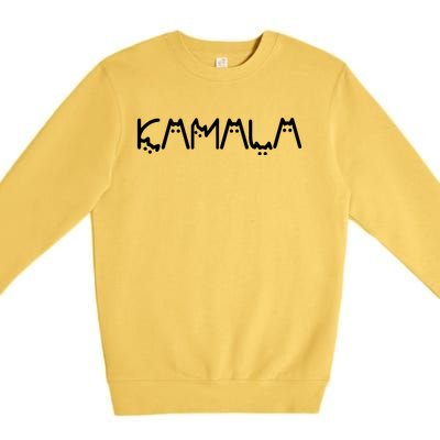 Kamala Cats Feminist Gift Premium Crewneck Sweatshirt