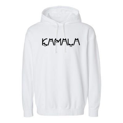 Kamala Cats Feminist Gift Garment-Dyed Fleece Hoodie