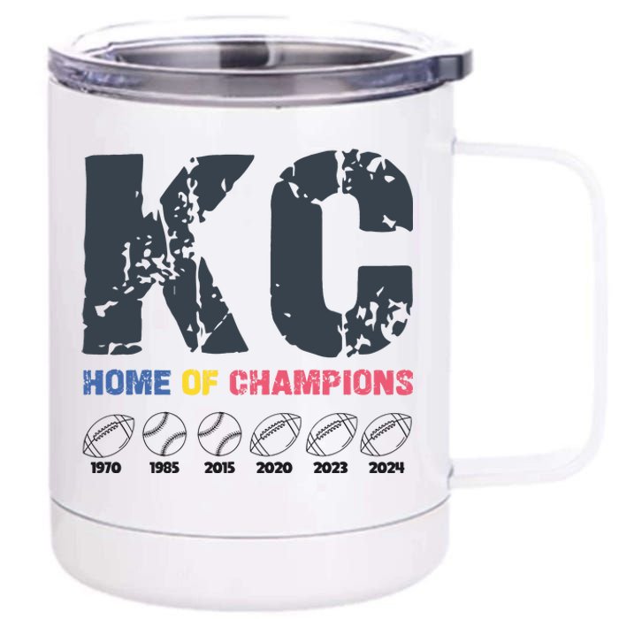 Kansas City Football And Baseball Champions 12 oz Stainless Steel Tumbler Cup