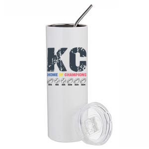 Kansas City Football And Baseball Champions Stainless Steel Tumbler