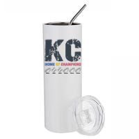 Kansas City Football And Baseball Champions Stainless Steel Tumbler