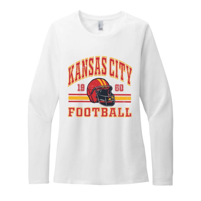 Kansas City Football Womens CVC Long Sleeve Shirt