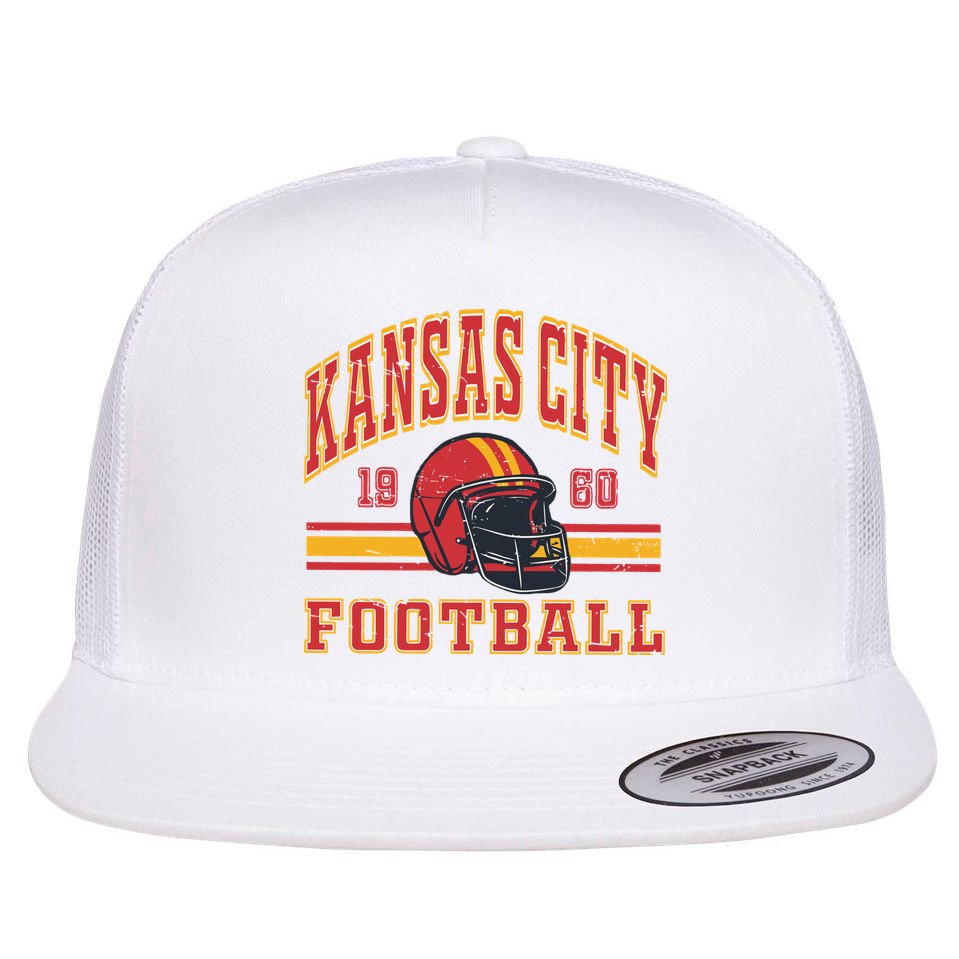 Kansas City Football Flat Bill Trucker Hat
