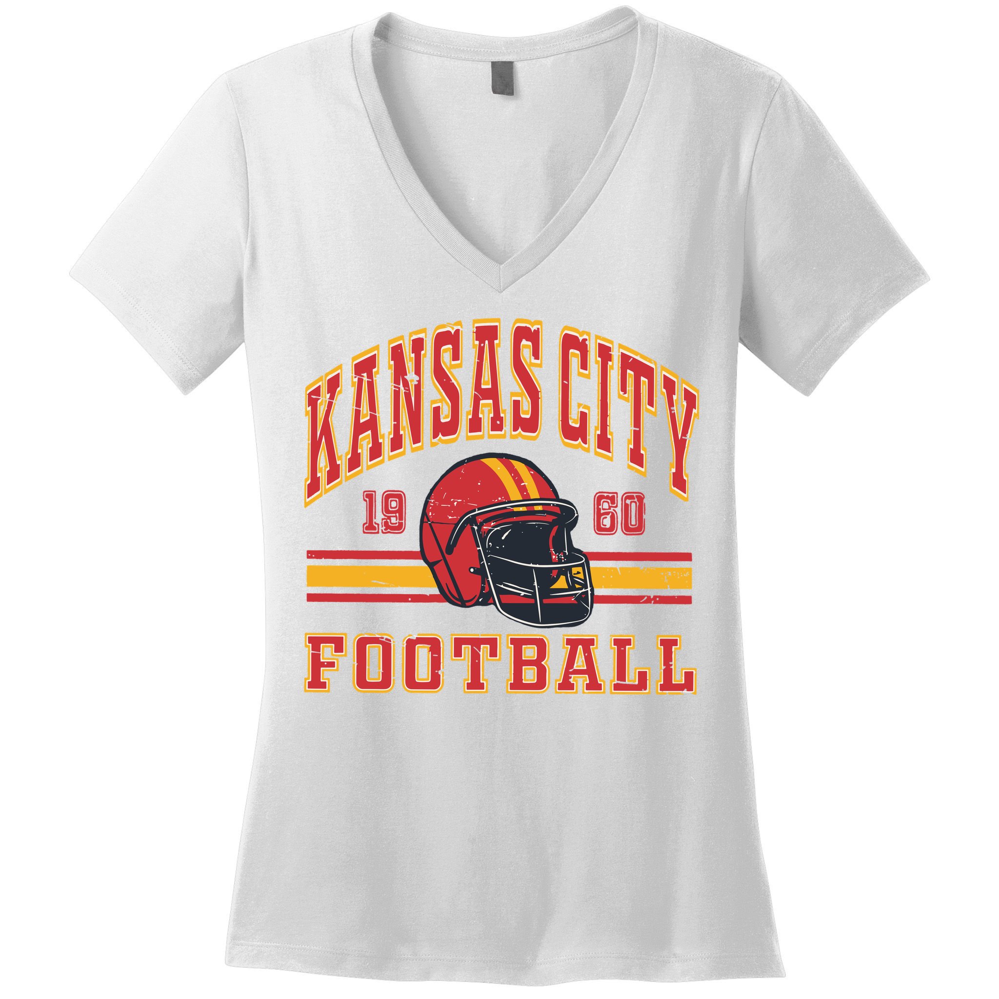 Kansas City Football Women's V-Neck T-Shirt