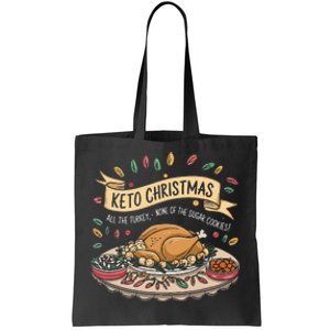 Keto Christmas Funny Low Carb Holiday Ketogenic Diet Gift Tote Bag