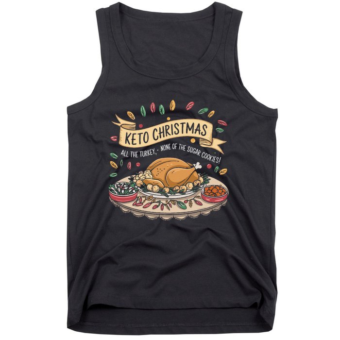 Keto Christmas Funny Low Carb Holiday Ketogenic Diet Gift Tank Top