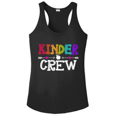 Kinder Crew Funny Kindergarten Teacher 1st Day Of School Ladies PosiCharge Competitor Racerback Tank