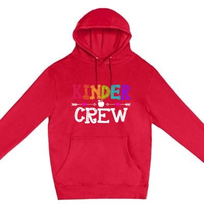 Kinder Crew Funny Kindergarten Teacher 1st Day Of School Premium Pullover Hoodie