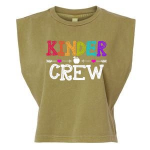 Kinder Crew Funny Kindergarten Teacher 1st Day Of School Garment-Dyed Women's Muscle Tee