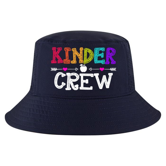 Kinder Crew Funny Kindergarten Teacher 1st Day Of School Cool Comfort Performance Bucket Hat