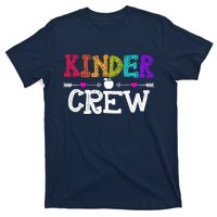 Kinder Crew Funny Kindergarten Teacher 1st Day Of School T-Shirt