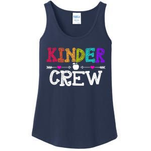 Kinder Crew Funny Kindergarten Teacher 1st Day Of School Ladies Essential Tank