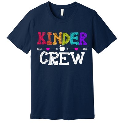 Kinder Crew Funny Kindergarten Teacher 1st Day Of School Premium T-Shirt