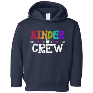 Kinder Crew Funny Kindergarten Teacher 1st Day Of School Toddler Hoodie