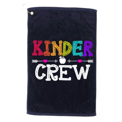 Kinder Crew Funny Kindergarten Teacher 1st Day Of School Golf Towel